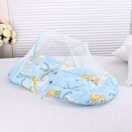 Universal Foldable Baby Mosquito Net with Cotton Pad & Pillow