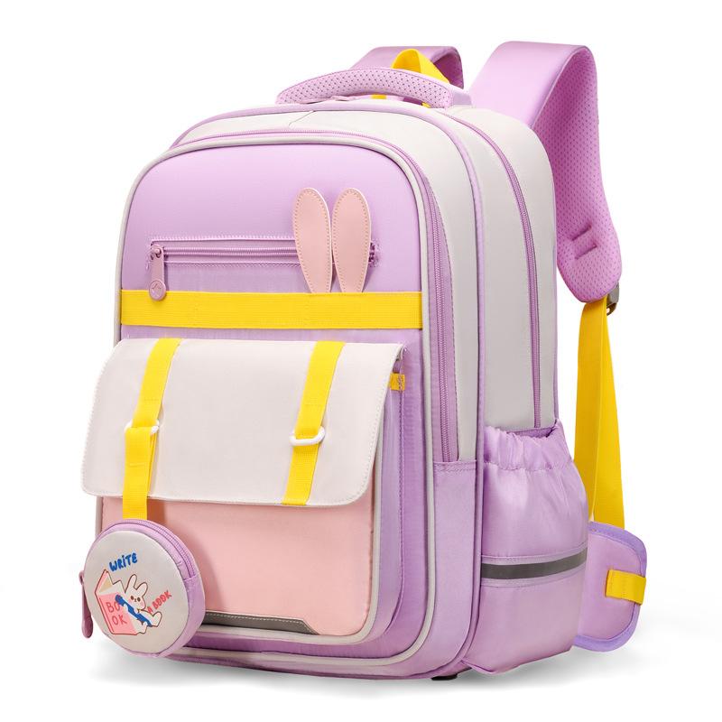 Rabbit series large capacity student backpack for boys and girls Lightweight school bags Cute cartoon elementary schoolbags