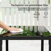 Rattan Bistro Set, 3-Piece Garden Furniture Set with 2 Garden Chairs, Coffee Table, Removable Cushions Dark Grey