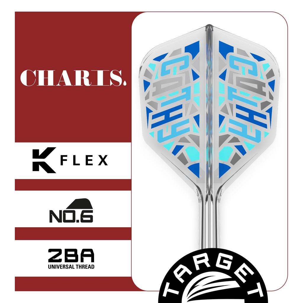 Target Japan CHARIS 2025 Cathy Leung Stained Glass Dart Zubehör CHARIS K-FLEX K-Flex Selected, Design, 3-teilig (K-FLEX 2025) (26 mm Form)