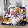 Japane Cartoon D-Digimon Throws Blanket Sofa Hiking Picnic Super Soft Quilt Bed Thermal Cute Anime Flannel Blanket Birthday Gift