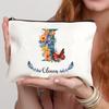 Personalized Name Butterfly Cosmetic Case Art Gift for Bridesmaid Teachers Friends Women Makeup Bag Bachelorette Party Gift