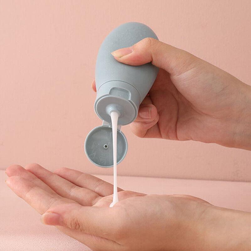 3 bucăți/set Sticle de călătorie din silicon Cosmetice Recipiente portabile pentru șampon reîncărcabile