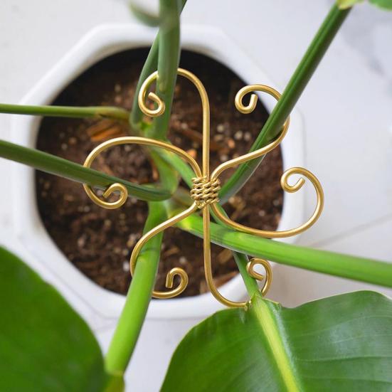 2Pcs Plant Stem Support Holder Heavy Duty Metal Indoor Outdoor Monstera Plant