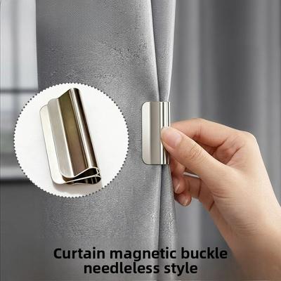 Magnetic Curtain Shading Buckle Magnetic Curtain Closed Fixed Buckle Nail-free Seam-free Household Dormitory Shading and Anti-leakage