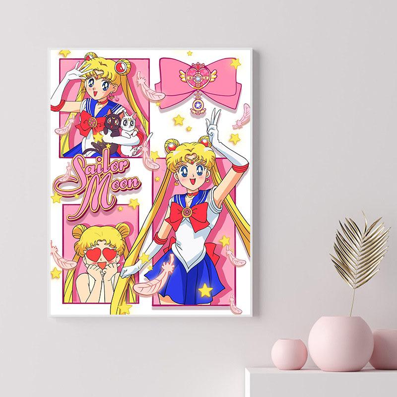40X50Cm Diamond Painting Large Size Diamond Sticker Bedroom Living Room Decorative Painting With Photo Frame