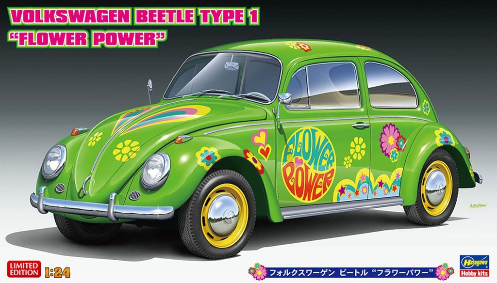 Hasegawa Volkswagen Beetle Flower Power Plastic Model Kit 20488 1/24 (Car)