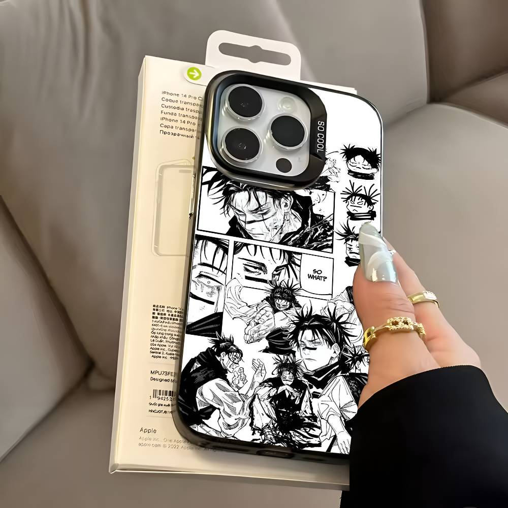 Jujutsu Kaisen Chos Phone Case for iPhone 17 17Air 16 15 14 13 12 11 Pro Max Plus Colorful Silver