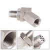 M18X1.5 45 Degree Oxygen O2 Sensor Spacer Adapter Universal Stainless Steel Extension Filter Cel Mini Catalyst Check Engine Light