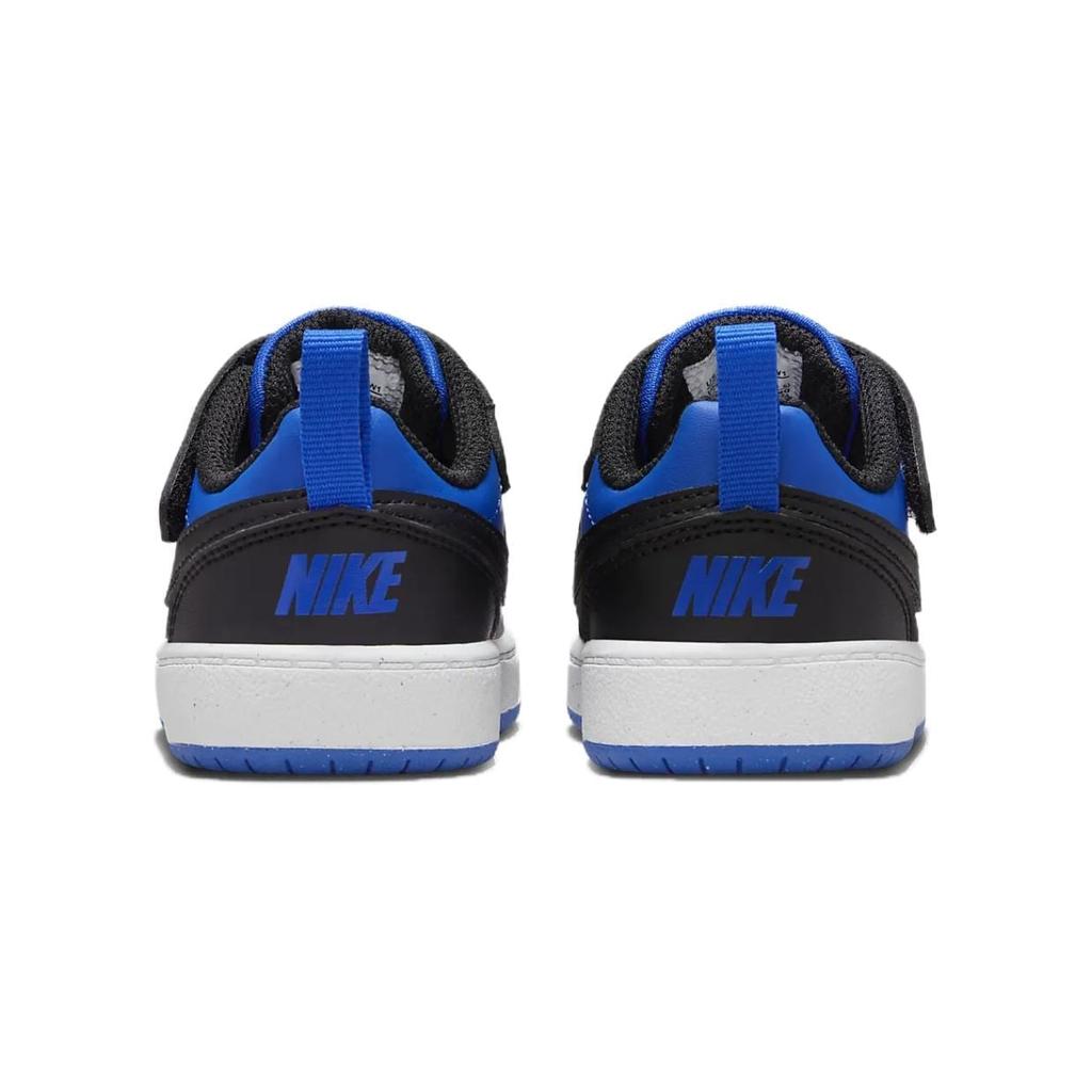 Nike Court Borough RECRAFT Slip Resistant Abrasion Resistant Low top Toddler Shoes Blue Black White Infant And Toddler HM6300-480