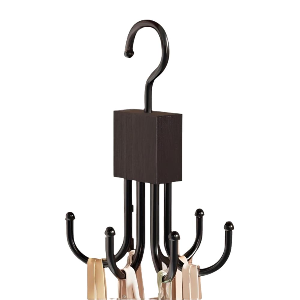 Stainless Steel 360°Rotating Hook Multi-Function Space-Saving Rotating Hook Hanger Portable Storage Rack Home Storage Organizer
