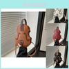 Stylish Pu Violin Bag For Women Versatile Shoulder Tote Ideal For Everyday Use