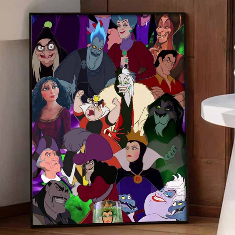Disney Diamond Painting Kit Classic Villains Home Decor Craft Perfect Gift Idea Diamond Art