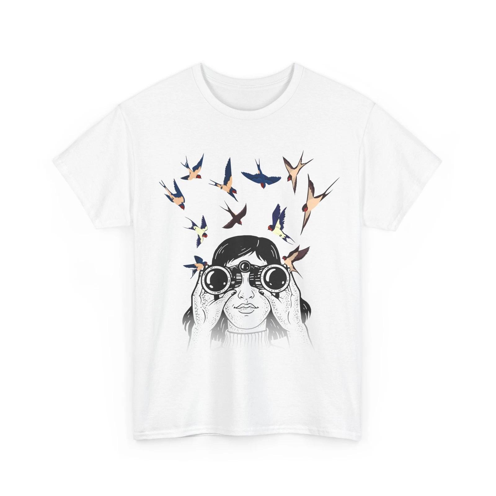 Birdwatching Shirt, Birding Birdwatching Lovers Birdwatcher Women Girls T-shirt 2XL