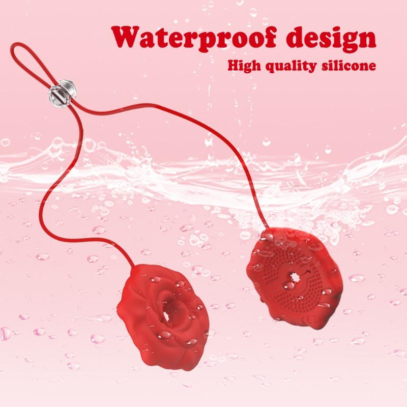 Rose Breast Clip Vibrator – Dual Nipple & Clit Stimulator for Teasing & SM Play