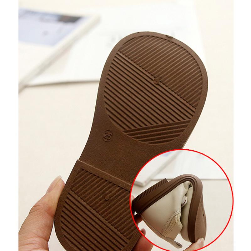 New Autumn and Winter Girls Pastoral Style Bow Fashion Soft Sole Casual Performance Leather Shoes