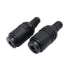 2 Pin DIN Female Socket Pair Speaker Connectors with Screw Terminals for Use