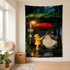 Mein Nachbar Totoro (25) Wandbehang Stilvoller Wandbehang für Schlafzimmer Wohnzimmer Studentenwohnheim Schönes Geschenk für Familie und Freunde