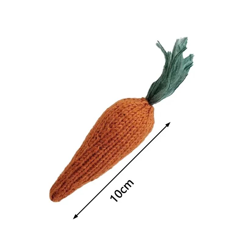 

Handmade DIY Woven Yarn Simulated Carrots - Baby Newborn Photography Props Adorable Ornaments Photography decoration props