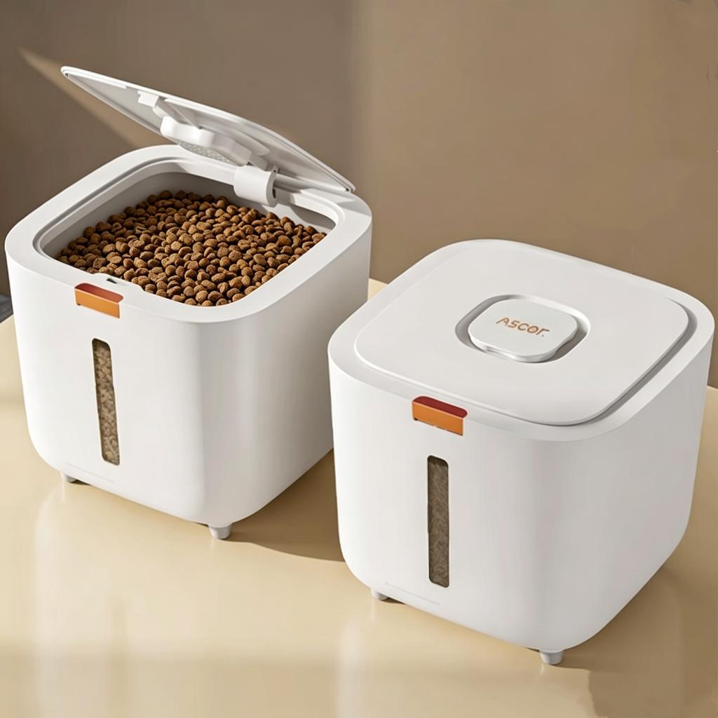 5/7KG Pet Food Storage Box, Sealed Pet Food Container, Airtight Cat Dog Food Bucket, Insect Proof Pet Grain Storage Organizer
