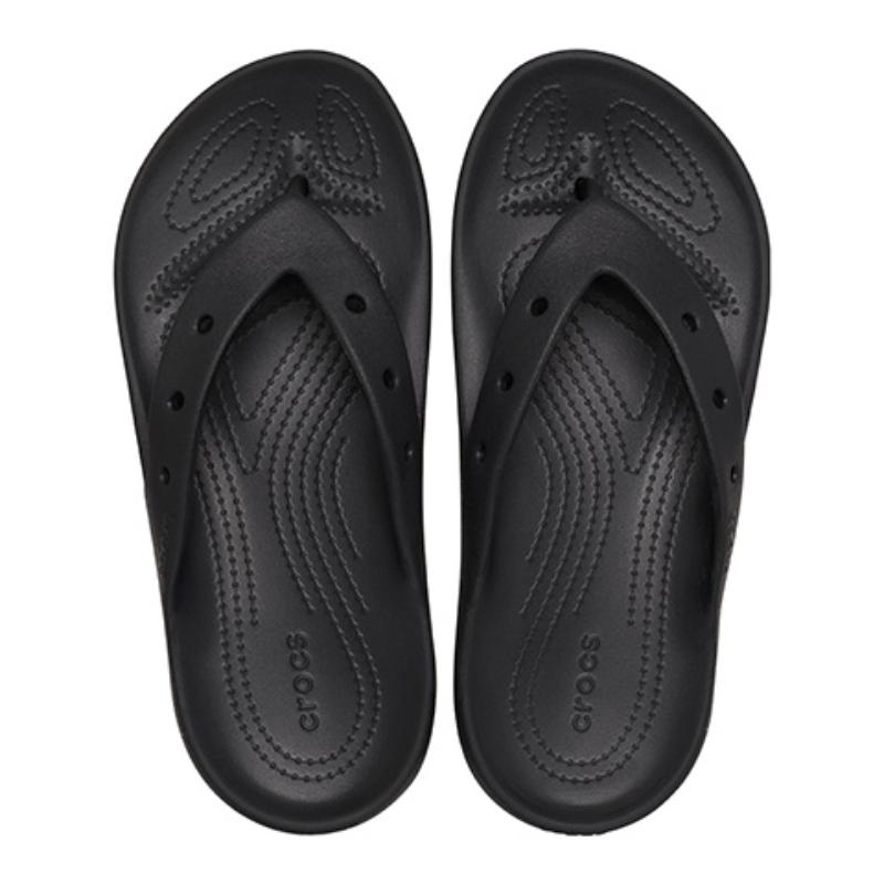 Crocs EVA Casual Clip Toe Flip Flops Unisex Black