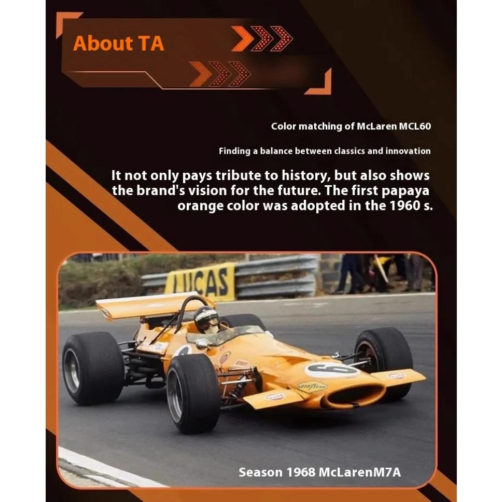 1/43 Scale 2023 McLaren F1 Team MCL60 Australian Grand Prix 4# 81# Alloy Diecast Car Model Children's Toy Car Collectibles Gift Friend