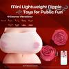 Rose Flower Breast Clamp Vibrator Nipple G-Spot Stimulator Female Breast Massager Breast Enhancement Teasing Adult Toy