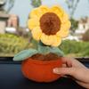 Car aromatherapy persimmon Ruyi potted plant sunflower fortune tree plush doll home living room fun ornament