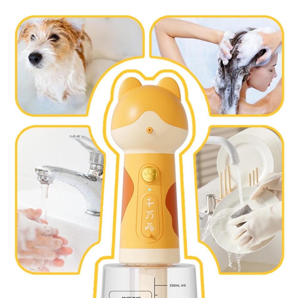 

Pet-friendly Pet Shower Foam Maker Usb Charging Pet Cleaning Bathing Pet Accessories