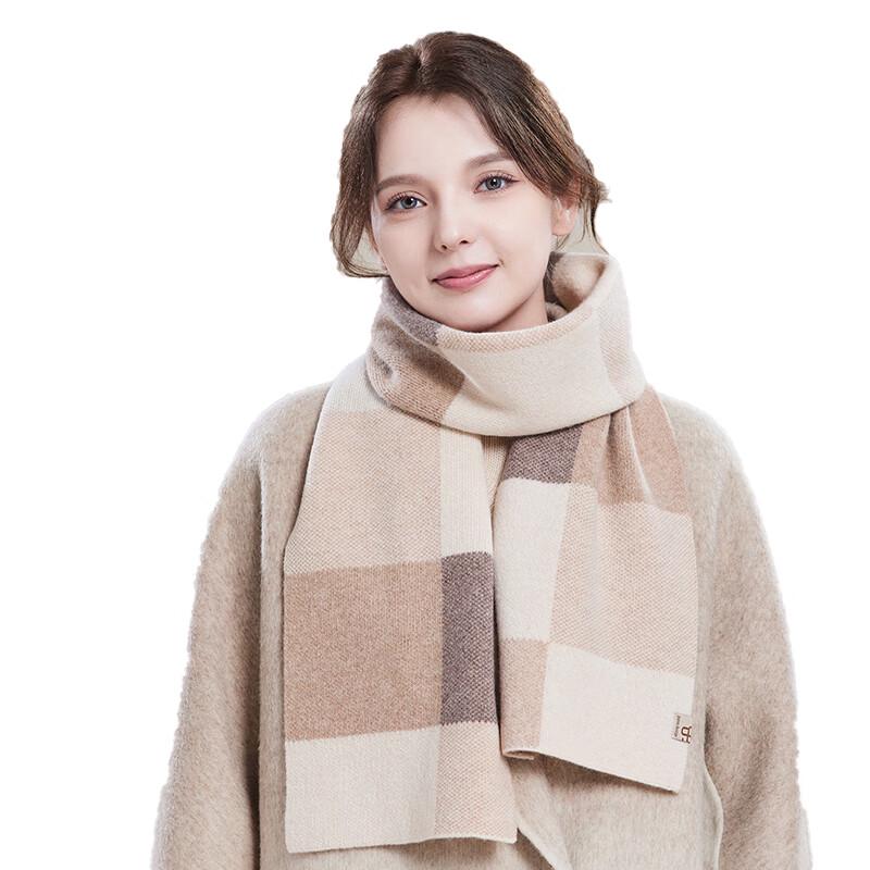 JIUMU Women's Pure Wool Warm Scarf
