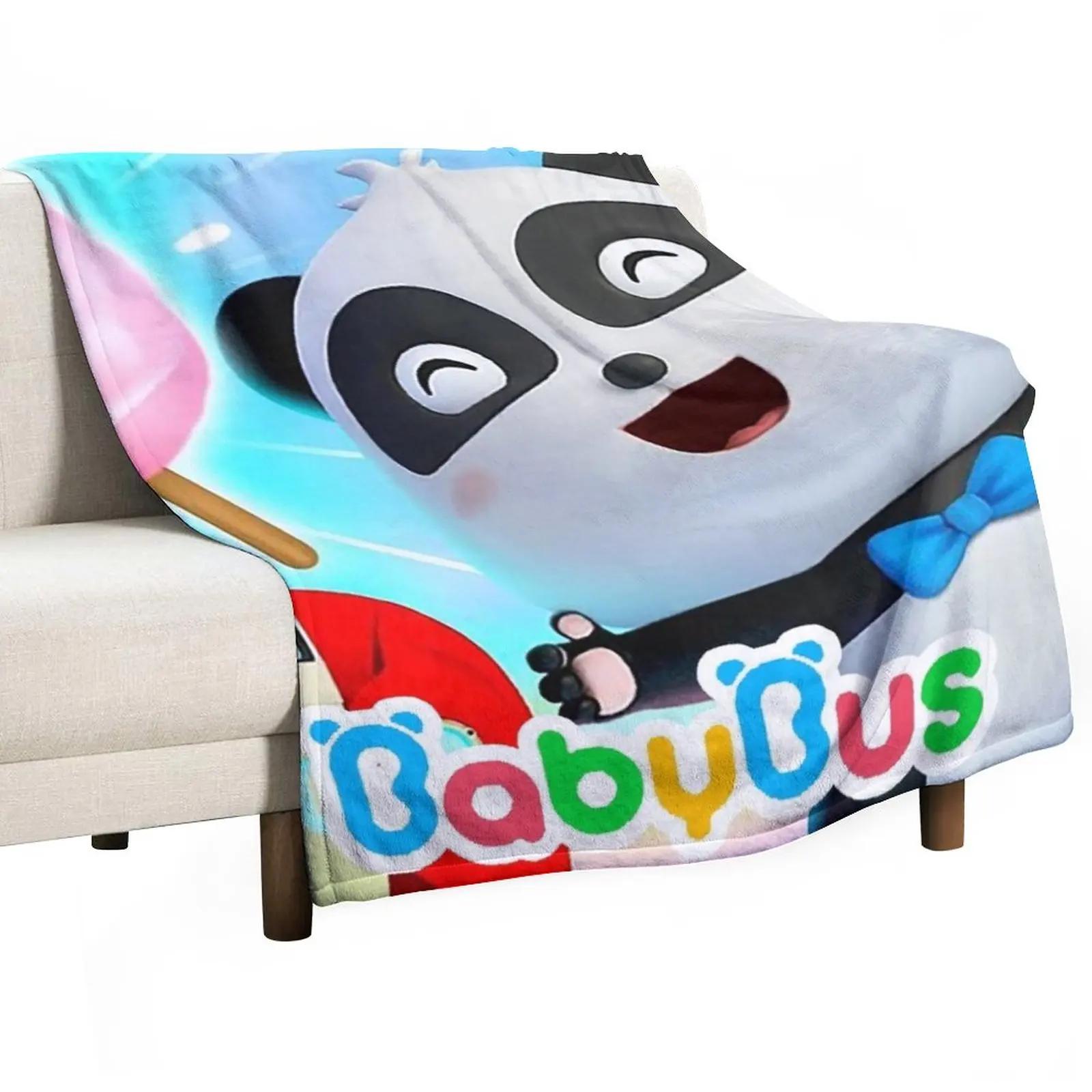 Fourbus New BabyBus Baby Bus for kids 2020 Throw Blanket Summer Bedding Blankets throw blanket for sofa Polar blanket 100cmx150cm
