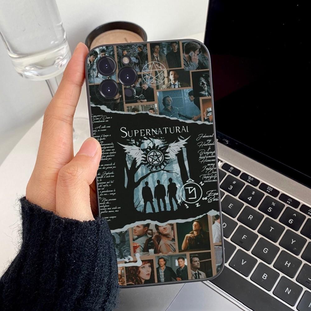 Supernatural tv show Phone Case For iPhone 15 14 11 12 13 Mini Pro XS Max Cover 6 7 8 Plus X XR SE 2020 Funda Shell