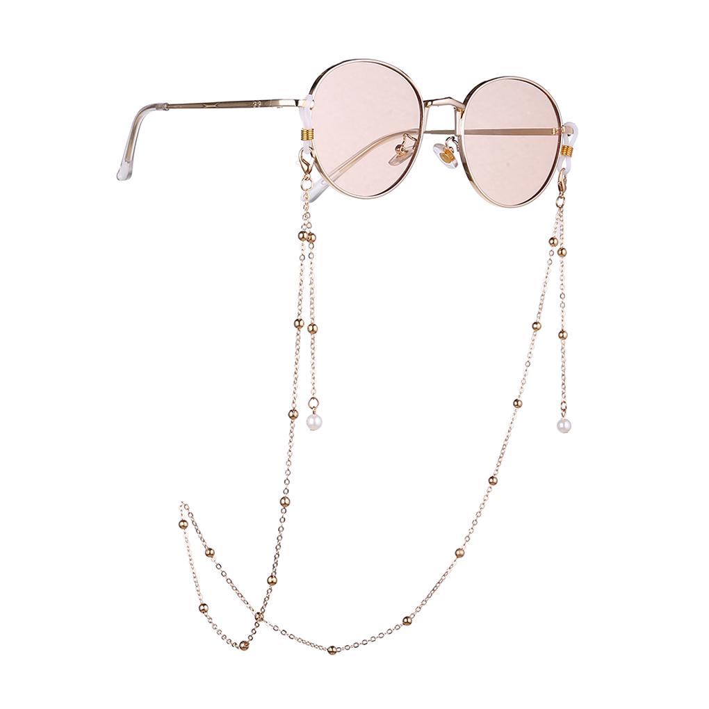 Artificial Pearl Glasses Chain Glasses Reading Frame Lanyard Glasses Rope MA