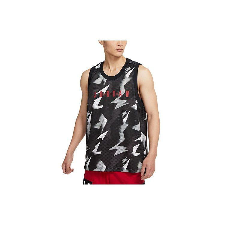 Jordan Tank Tops Men's Black Crew Neck Moderate Straight Fit CZ4740-010