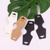 100Pcs Necklace Card Display Earrings Tag Cards Foldable Packaging Organizer Self-Assembly DIY Accessories Storage