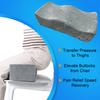 Memory Foam Seat Cushion Curvy Hip Cushion Relieves Tailbone Pressure Ergonomic Back Pain Relief Cushion for Office Chair Car Sciatica Relief