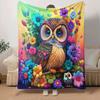 1pc Eagle Printing Lightweight Flannel Blanket, Comfortable and Warm Blanket, for Camping Sofa Bed and Couch Office, In All Seasons