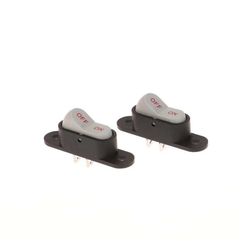 1/5Pcs Boat Button Switch White 2 Pin Light On/Off 250V 6A Ac Amp 125V 10A Electric Wok Home Start Switch