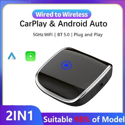 Bezdrátové CarPlay Android Auto Adapt pro kabelový displej CarPlay pro bezdrátový 2v1 Smart Box pro Mazda Toyota Mercedes Peugeot Volvo