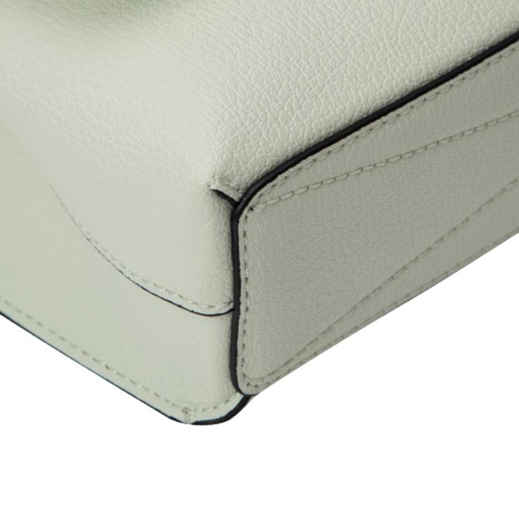 Calvin Klein Silver Letter Logo Chain Flap Synthetic Envelope Crossbody Bag Women bags Light-Green DH3478-319