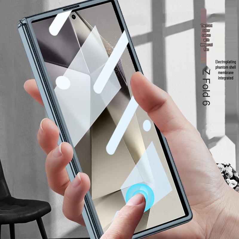 Samsung Z Fold6 Electroplated Transparent Protective Case