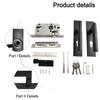 HANDLE Door Handle Heavy Duty Lockable Portable Security Handle Heavy Duty Security Door Iron Sheet Mortise Locks