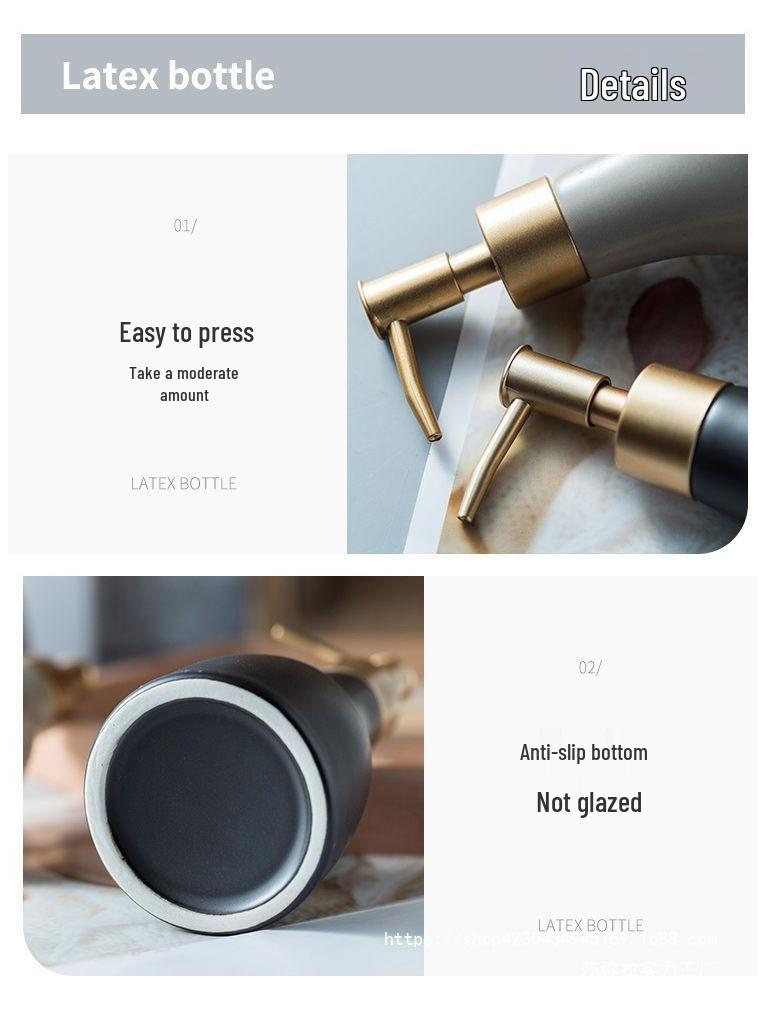 Lu Xingxing Minimalist Refillable Bottle Set - Press Pump for Body Wash, Shampoo, Hand Soap, Lotion