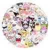 10/30/50/100pcs Cute  Series Anime Stickers Kuromi Pompom Purin Melody Cartoon Sticker Scrapbook Guitar Phone Decals Toys