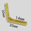 10Pcs Folding 90° Support Hinges Zinc Alloy Spring Hinge For Wooden Box Jewellery Case Self Locking Hinges Hardware Accessories