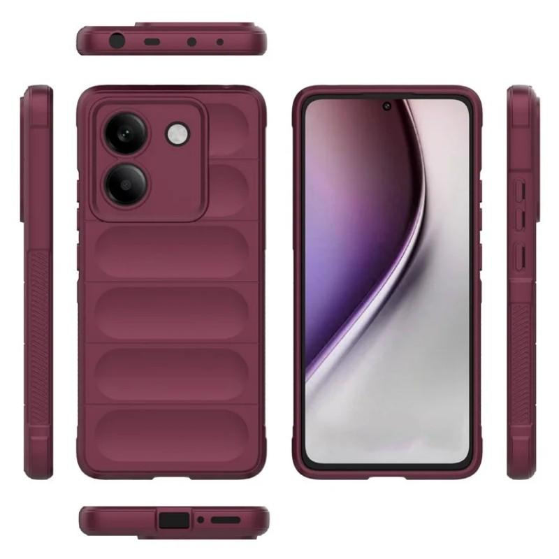 For Xiaomi Poco M7 Pro 5G TPU Case WANLONFENG HD Series Anti Slip Phone Cover with Tempered Glass