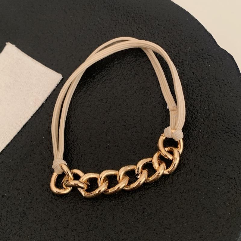 Elastische Metall-Haarbänder Stilvoller Pferdeschwanzhalter Mode Haaraccessoires Haarschmuck für Verschiedene Frisuren und Anlässe