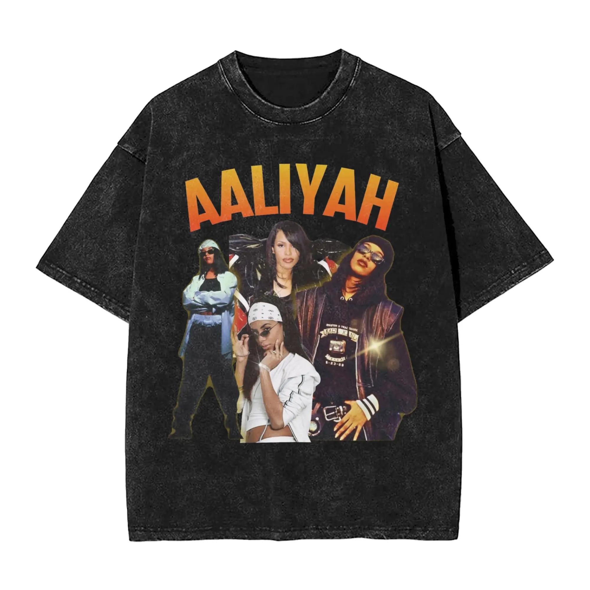 

Comfort Colors Aaliyah tees Pop Hip Hop Music Merch Shirt Retro 90s Casual Unisex T-Shirt Short Sleeve Men s and Women s 3XL