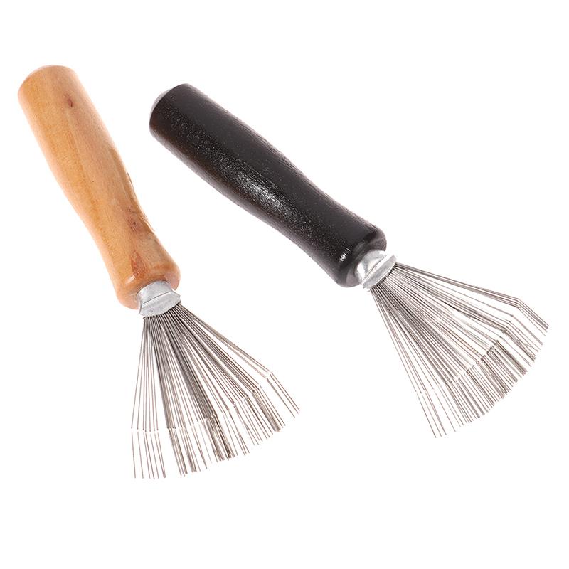 Holzkammreiniger Empfindliche Reinigung Abnehmbare Haarbürste Kammreiniger Werkzeug