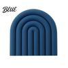 High Temperature Resistant for Hot Silicone Mat Pot Potholder Rainbow Heat Trivet Dishes Teapots Non-Slip Table Placemat Kitchen Home